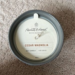 Hearth and Hand Cedar Magnolia candle